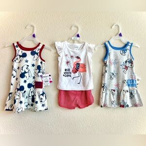 NWT Baby Girl Americana Clothes - 12 Months